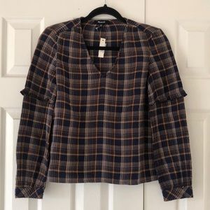 NWT Madewell Plaid Top